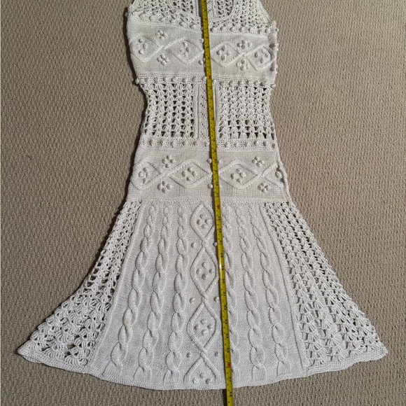 Handmade silk crochet dress - Picture 7 of 12